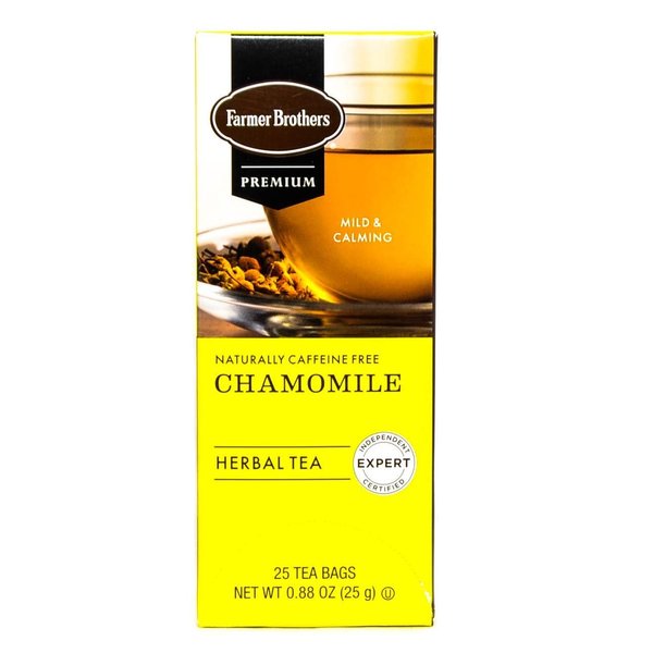 Farmer Brothers Premium: Chamomile Herbal Tea, 1/25 ct box