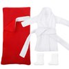 Canlierr 8 Pcs Christmas Elf Clothes Doll Accessories Santa Clothing Set Include Christmas Elf Sleeping Bag 2 Bathrobe with Boot and Cap for Elf Doll Clothes Kit