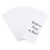 GLOBLELAND 30Pcs 8x3.23Inch PVC Door Knob Hangers Blank Door Signs to Write Your Own Messages for DIY Craft Home Office Hotel Restaurant Decoration
