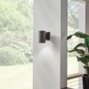 Kichler Cylinders 7" Outdoor Wall Sconce in a Black, 1-Light Exterior Wall Light, Cylinder Fixture, (7" H x 5" W), 9234BK