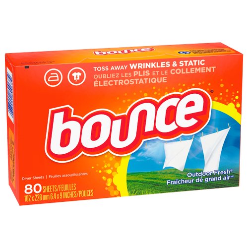 Bounce Fabric Softener Sheets, Outdoor Fresh Scent, 80 ct