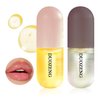 DuoZeng Lip Plumper Set,Lip Plumper Oil Gloss Moisturizing Lip Plumper Lip Care Serum,Hydrating Plump Gloss Reduce Fine Lines,Lip Plumper for Day & Night Use Set B（2Pcs）