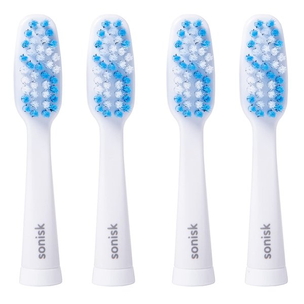 Sonisk Pulse | Electric Toothbrush Heads | 4X Replacement Heads Pulse | 31,000 Strokes Per Minute