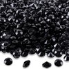 Super Z Outlet Diamond Table Confetti, Vase Filler, Party Decorations for Weddings, Bridal Shower, Birthdays, Home, and more. 2000 Pack of 1 Carat 6.5mm Jewels (Black)