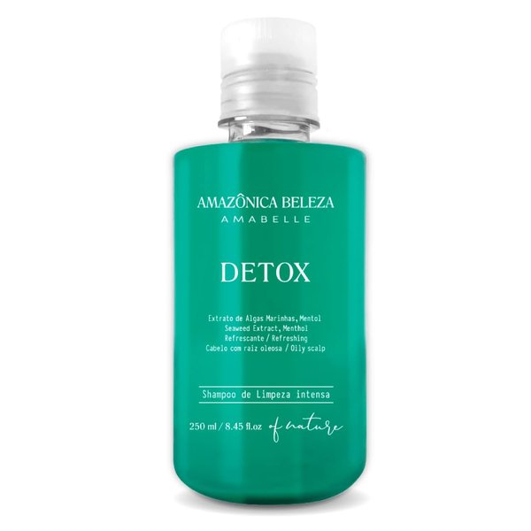 AMAZONICA BELEZA Detox Deep Cleansing Shampoo for Hair (250ml/8.45 Oz) | Hair Detoxification | Intense Cleaning in Every Pore of the Scalp | Shampoo de Limpieza Profunda