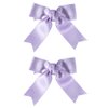 Shiny Glitter Grosgrain Ribbon Hair Bow Clips Purple 3" Handmade Cute Small Bow-Knot Alligator Barrettes Hairpin Fall Headwear for Babies Toddler Teen Girls Kids in Pairs