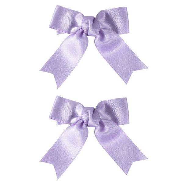 Shiny Glitter Grosgrain Ribbon Hair Bow Clips Purple 3" Handmade Cute Small Bow-Knot Alligator Barrettes Hairpin Fall Headwear for Babies Toddler Teen Girls Kids in Pairs