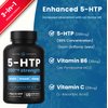 NutraChamps 5-HTP 200mg | 120 Vegan Capsules | 5 HTP Supplement to Support Stress Relief, Brain Health, Enhanced Mood & Sleep | Pure 5HTP 100mg Pills Plus Co-Factors Vitamin B6 & Vitamin C