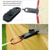 10Pcs Heavy Duty Reusable Tent Tarp Tarpaulin Clips Clamps Buckle Camping Tools
