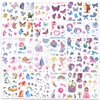 Ozepao Glitter Temporary Tattoo for Girls, 30 Sheets Mix Butterfly Mermaid Unicorn Tattoo Stickers for Kids, Waterproof Fake Tattoos for Birthday Party Favors Goodie Bag Fillers