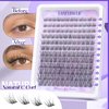 Natural Lash Clusters Kit Wispy Lash Extension Kit Waterproof Lash Clusters C Curl Cluster Eyelash Extensions Kit 144pcs Individual Lashes 10-16mm Eyelash Extension Kit by Lanflower