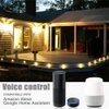 FVTLED WiFi Deck Lights Kit, 10pcs Low Voltage Φ1.38 Outdoor Recessed Step Stair Warm White LED Lighting, Work with Alexa Google Home, Black