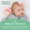 Teething Toy for Infants & Babies, Teethers for Babies 3-6 Months, Baby Teethers 0-6 Months, Teething Toys 6-12 Months, TotCo Never-Drop Baby Teething Toy, Pink