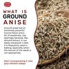 Spicy World Ground Anise Powder 7 Ounce - Anise Seeds Ground, Pure & Natural, Great for baking, cooking, and even tea