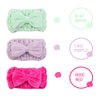 Simnice 8 Pack Microfiber Bowtie Headbands Facial Makeup Headband（Wide & Narrow） Spa Yoga Sports Shower Adjustable Elastic Cosmetic Bowknot Hair Band for Girls and Women