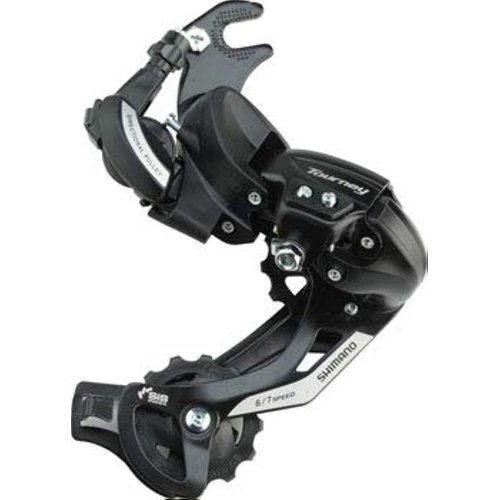Shimano Rear DERAILLEUR, RD-TY500, Tourney, 6/7-SPEED, W/Riveted Adapter(Road Type), W/ Wheel Type Cable Guide