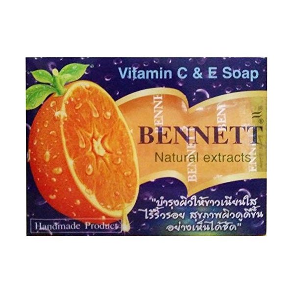Bennett Vitamin C&E Soap Natural extracts/Thai Soap 130 G.