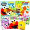 Sesame Street Coloring Book Super Set ~ 5 Book Bundle with Coloring and Learning Activities, Stickers, More Featuring Elmo, Cookie Monster, Big Bird