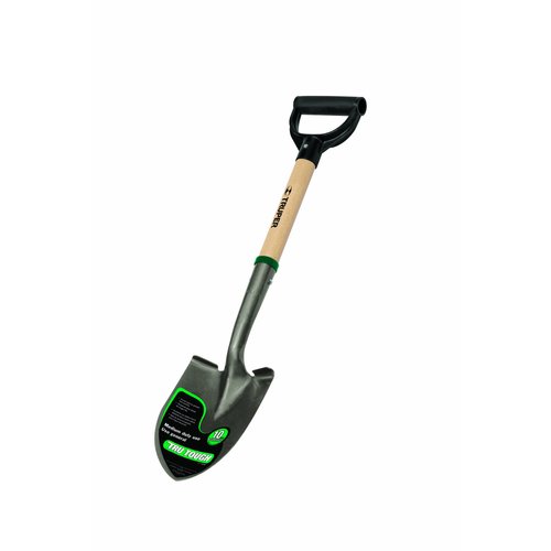 Truper 31196 Tru Tough 19-Inch Short D-Handle Round Point Shovel, 19-Inch Wood