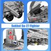 BDYDT Sukhoi Su-27 Fighter Model Building Blocks Set（792PCS）-WW2 Military Historical Collection Model.Toys Gifts for Kid and Adult