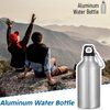 8 Pcs Aluminum Water Bottle 20 oz Reusable Bottles Lightweight Leak Proof Aluminum Sports Travel Bottles with Twist Cap Buckle for Gym, Hiking, Cycling, Camping, Fishing