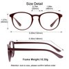 YEIN Bifocal Reading Glasses with Blue Light Blocking Lenses, Bifocal Reader for Women, Oval frame with Spring Hinge (+0.00/+1.00 magnification)