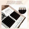 Colored Lash Extensions, 16 Rows Cashmere lash extensions, 0.07 C Curl Lash Extensions, 12-15mm Mix Classic Lash Extensions, Single Lash Extensions for Professional(0.07-C-Pink Gradient 12-15mm）
