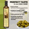 Papa Vince Olive Oil Extra Virgin - First Cold Press Family Harvest 2023/24, Polyphenol Rich, Subtle Peppery Finish, Unrefined, High in Monounsaturated Fat, No Pesticides, No GMO, Sicily, Italy