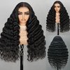 SUPERLOOK 6x5 Wear And Go Glueless Wigs Human Hair 220% Density Lace Front Wigs Human Hair Loose Deep Wave Wigs Pre Cut Lace 12a Real Pre Bleached New Body Wave Wig (20inch, 5X6 Loose Curly Wig)