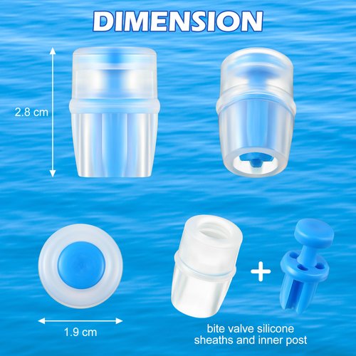 Enhon 4 Packs Bite Valve Replacement Sheath for Water Bladder, Compatible with Osprey Packs Hydraulics Reservoirs, Hydration Pack Bite Valve Silicone Nozzle Mouthpiece Replacement