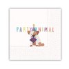Party Animal Beverage Napkins - Fun Dog Design, Birthday Party Supplies, 20 Beverage Napkins