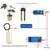 Diitao 1 Set Automatic Irrigation Kit Watering System Capacitive Soil Moisture Sensor 1 Channel 5V Relay Module Water Pump with 1m Tubing for Garden Watering System Moisture Detection