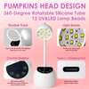 BORNBYME UV Nail Lamp for Gel Nails, 36W UV Nail Light Gooseneck Rechargeable with 4 Time Setting & Smart Auto Sensor for Nail Salon Home Use Lamp