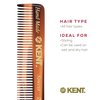 Kent 20T Handmade Folding Pocket Comb for Men, Fine Tooth Hair Comb Straightener for Everyday Grooming Styling Hair, Beard or Mustache, Use Dry or with Balms, Saw Cut Hand Polished, Made in England