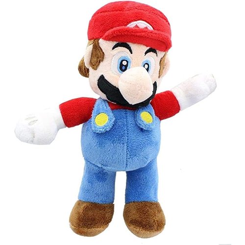 Super Mario Mario Plush Stuffed Toy Figure 6" Scale, Purple