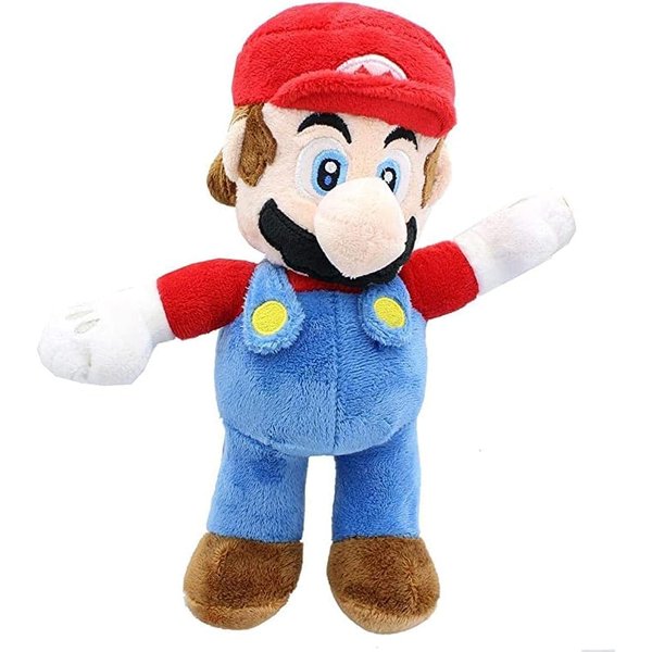 Super Mario Mario Plush Stuffed Toy Figure 6" Scale, Purple