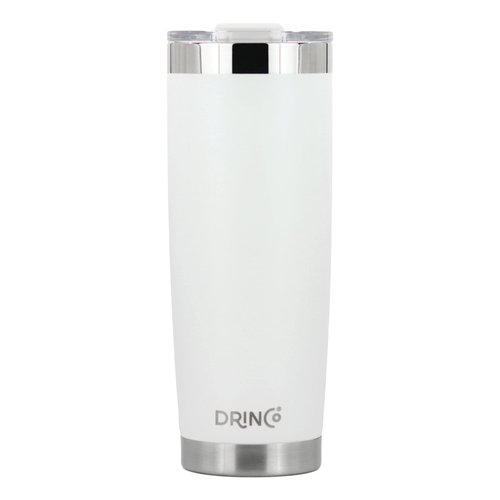 Drinco - 20 oz Stainless Steel Tumbler | Double Walled Vacuum Insulated Mug With Lid, 2 Straws, For Hot & Cold Drinks (2PK, 2pk 20oz Black & Purple)