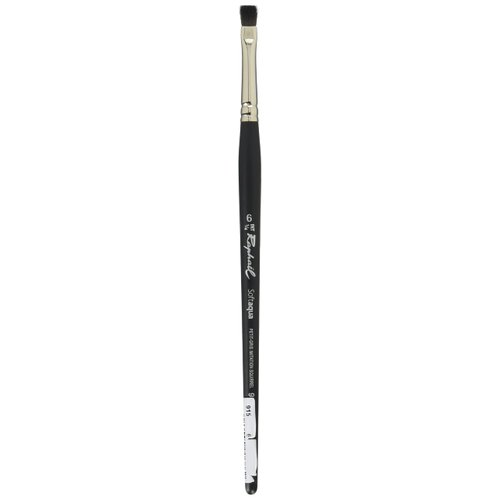 Raphael SoftAqua 915 Synthetic Squirrel Watercolor Brush, Flat, 6