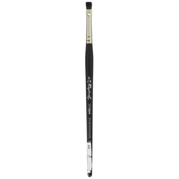 Raphael SoftAqua 915 Synthetic Squirrel Watercolor Brush, Flat, 6