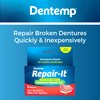 Dentemp Repair Kit - Repair-It Advanced Formula Denture Repair Kit (Pack of 2) - Denture Repair Kit Repairs Broken Dentures - Denture Repair to Mend Cracks & Replace Loose Teeth