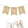 LIFULANDIAN Banner for Nursery Decor First Birthday Party Rustic Theme Decoration for boy or Girl，1st Birthday Party Supplies High Chair Banner Birthday Banner for Boy Girl Party