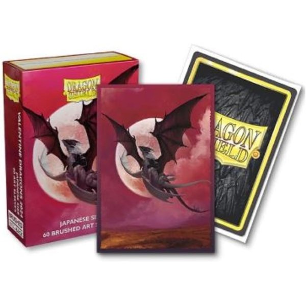 Dragon Shield Sleeves - Limited Edition Brushed Art Japanese: Valentine Dragon - 60CT Card Sleeves - Smooth & Tough - Great for Yugioh, and Cardfight Vanguard TCG & LCG - Top Loader