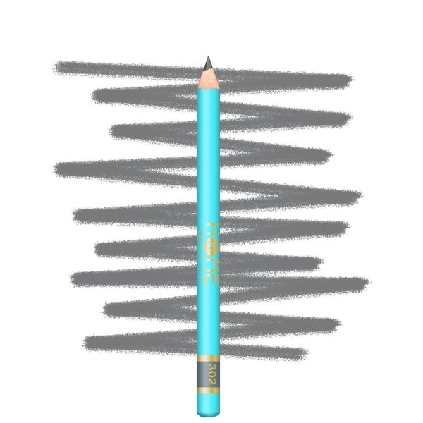 7V HOME BEAUTY Wooden Eyeliner Pencil, Smooth texture Soft Light Gray Makeup Pencil Eyeliner (#302, 1 Count/Pack of 1)