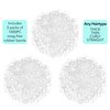 Expressions 3,000pc Hair Elastics Snag-Free Rubber Bands Small Clear Hair Elastics, Mini Hair Rubberbands For Easy Hairstyling - Clear Hair Ties