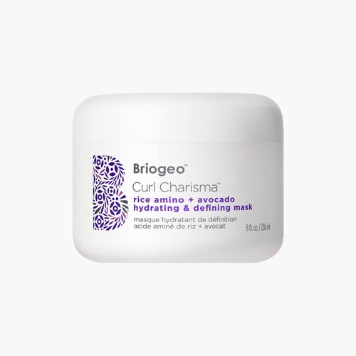 Briogeo Curl Charisma Rice Amino + Avocado Hydrating & Defining Mask, Hair Mask for Wavy, Curly, and Coily Hair, Vegan, Phalate & Paraben-Free, 8 Ounce