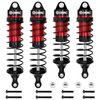 OGRC Oil Shock Absorber RC Shock Absorber Damper Set for Traxxas Slash 2WD Hoss Rustler 4X4 VXL Slash 4X4 Bandit Nitro Stampede 1/10 Upgrades Parts Replace of 5862 (Black Red)