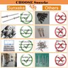 Sunxeke 280pcs Stainless Steel Blind Rivets, 7 Values 304 Stainless Steel Pop Rivets Assortment Kit