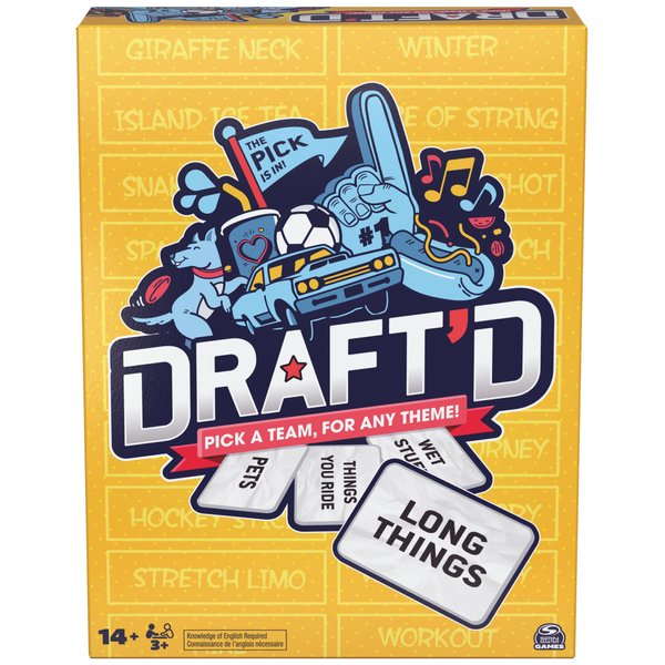 Spin Master Games, Draft’d, Competitive Drafting Party Game, Game Night Game, Game for College, Bachelorette Party Game, Happy Hour, for Ages 14+