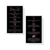 Boutique Marketing LLC Brow Tint Aftercare Card | 50 Pack | 2x3.5” inch Business Cards | Matte Black with Rosey Pink Design