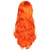 Rbenxia Curly Cosplay Wig Long Hair Heat Resistant Spiral Costume Wigs Anime Fashion Wavy Curly Cosplay Daily Party Orange 32" 80cm